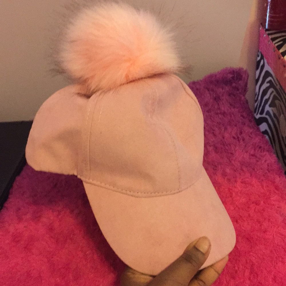 Pink PuffBall  Hat